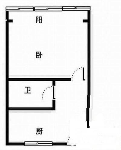 义井巷社区1室1厅1卫40㎡户型图