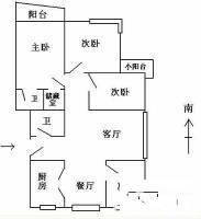 北国之春4室2厅1卫135㎡户型图