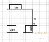 天汇园星云地带1室1厅1卫41㎡户型图
