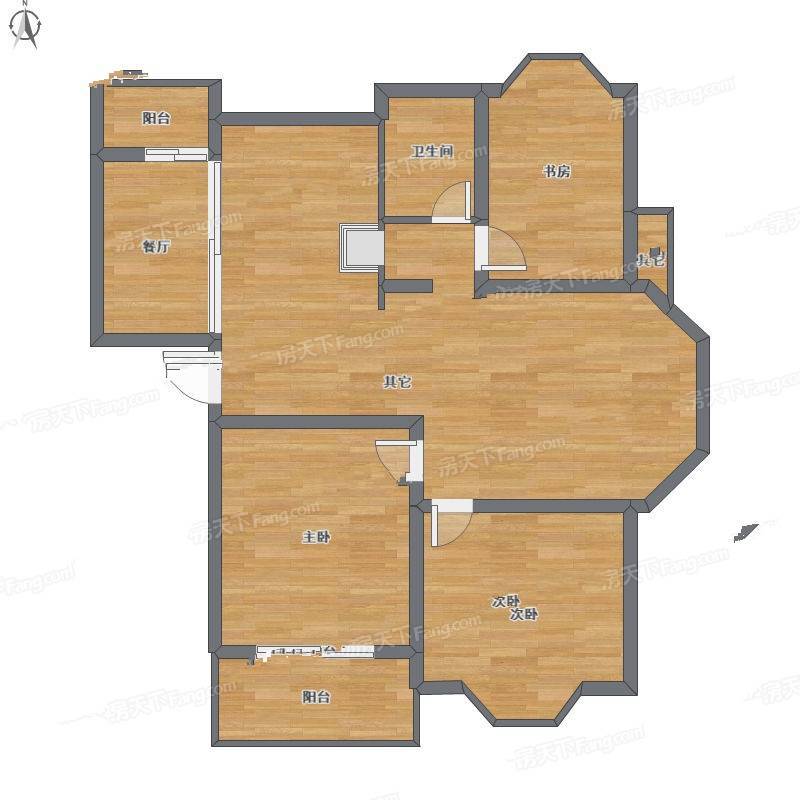 宝忆御景园3室1厅0卫119㎡户型图