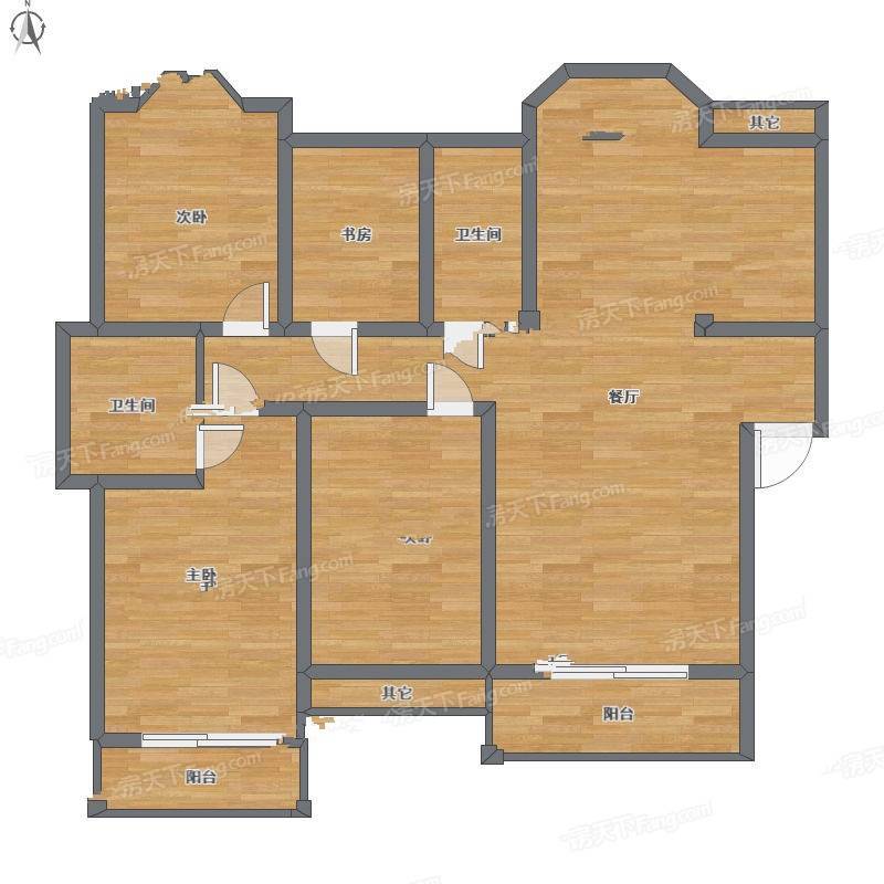 宝忆御景园4室2厅0卫170㎡户型图