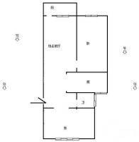 求智巷2室1厅1卫58㎡户型图