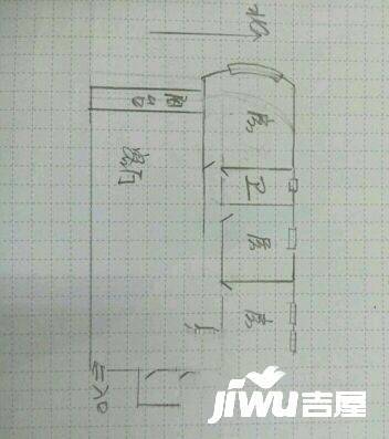 玉蘭公寓2室2廳1衛88㎡戶型圖