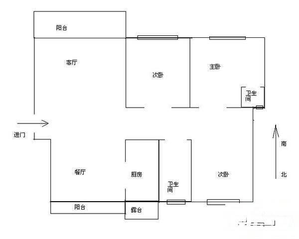爵士风情3室2厅2卫115㎡户型图
