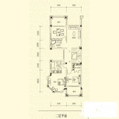 中海金溪园别墅6室5厅4卫257㎡户型图