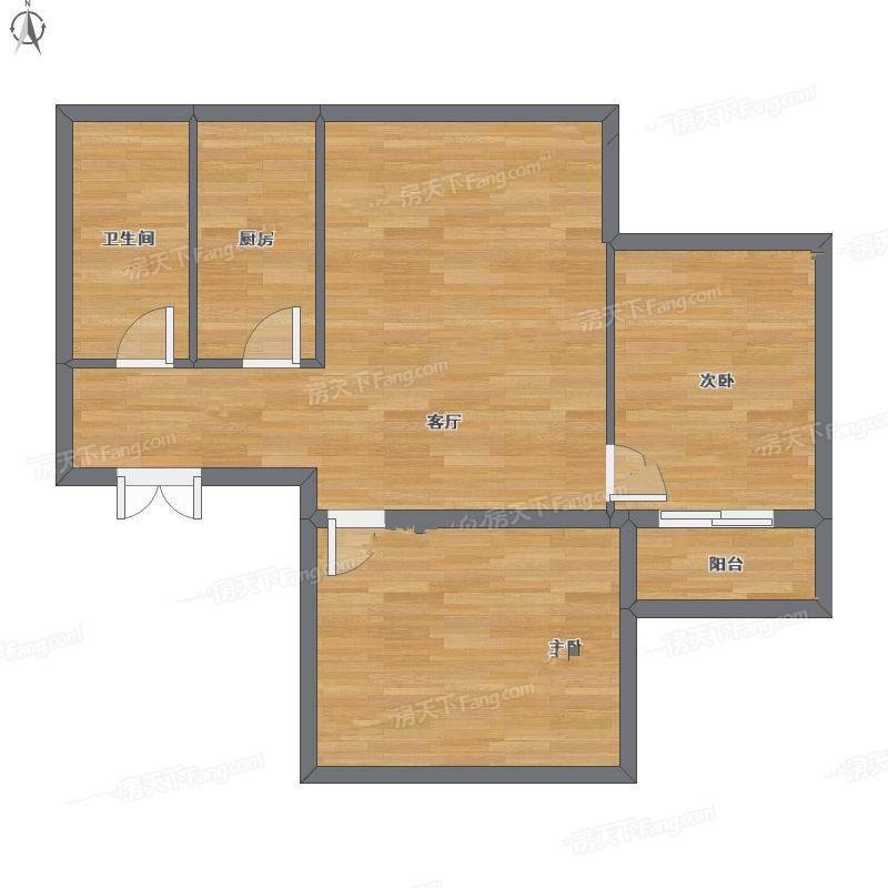 风林公寓2室1厅0卫90㎡户型图