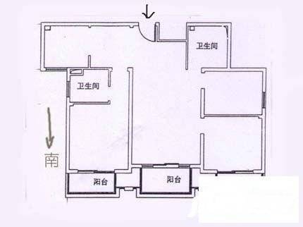 三华天运3室2厅2卫122㎡户型图