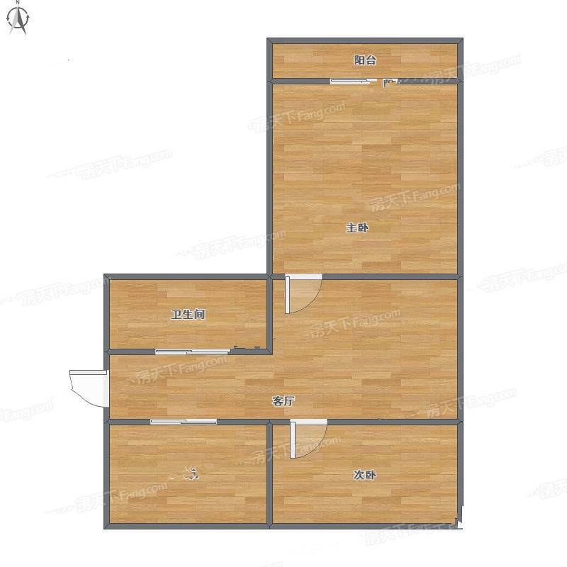 商教苑2室1厅0卫78㎡户型图