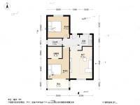 茶啾弄2室1厅1卫65.1㎡户型图