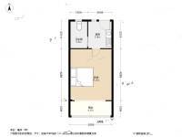 城隍牌楼巷1室1厅1卫32.1㎡户型图