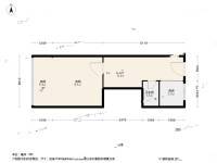 南班巷1室1厅1卫35.4㎡户型图