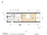 南班巷1室1厅1卫41.1㎡户型图