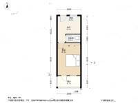 南班巷1室1厅1卫34.3㎡户型图