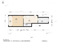 南班巷1室1厅1卫37.8㎡户型图
