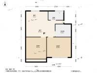 新星小区2室1厅1卫68.8㎡户型图