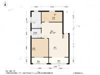 松木場河東3室1廳1衛84.3㎡戶型圖