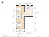 松木場河東2室1廳1衛53㎡戶型圖