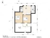 求智巷2室1厅1卫55㎡户型图