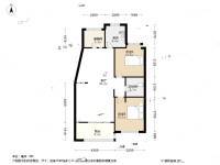 南岸花城2室2厅1卫96.7㎡户型图