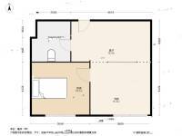 云溪印象1室1廳1衛56㎡戶型圖