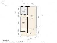 曙光路小區2室1廳1衛68.5㎡戶型圖