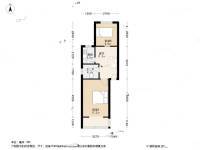 曙光路小區2室1廳1衛57.5㎡戶型圖