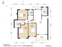 良渚文化村竹径茶语3室1厅2卫144.8㎡户型图