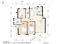 良渚文化村竹径茶语3室2厅2卫145.9㎡户型图