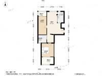 美好桂花星城2室1厅1卫85.2㎡户型图