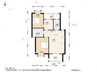小城之春花苑2室2厅1卫94.6㎡户型图