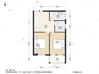 复兴弄2室1厅1卫73.6㎡户型图