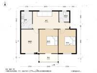 复兴弄3室1厅1卫82.3㎡户型图