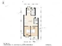 水车河弄2室1厅1卫93.1㎡户型图