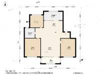 金世纪红枫苑3室1厅1卫111.2㎡户型图