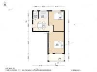 朝暉二區2室1廳1衛52.7㎡戶型圖