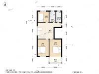 打铁关新村3室1厅1卫77.2㎡户型图