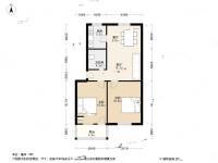 朝晖一区2室2厅1卫74.5㎡户型图