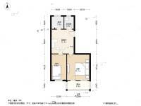 朝晖四区2室1厅1卫56.6㎡户型图