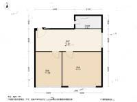 朝晖三区2室1厅1卫37.2㎡户型图