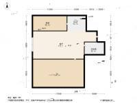 白泽弄2室1厅1卫55.2㎡户型图