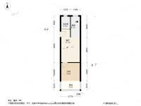 白泽弄1室1厅1卫42.4㎡户型图