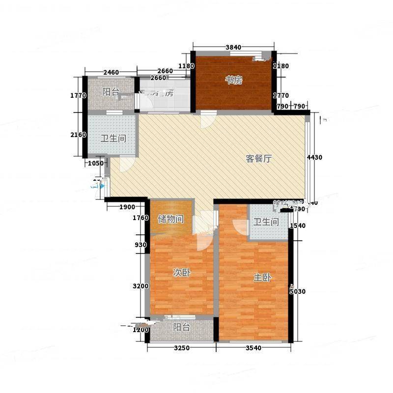 嘉联华铭座公寓3室0厅0卫140㎡户型图