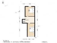 缸儿巷2室1厅1卫56.5㎡户型图