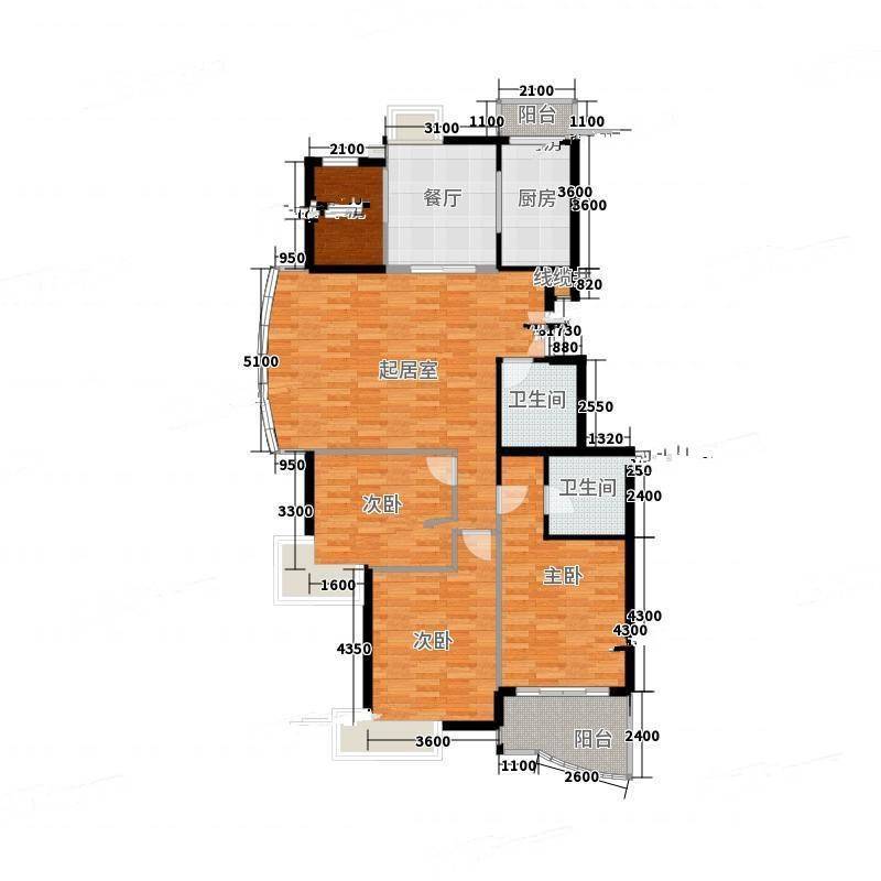 三江鸣翠桃源4室0厅0卫152㎡户型图