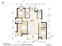 恒晟左邻右里3室2厅2卫118.7㎡户型图