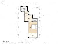 横燕子弄1室1厅1卫35.1㎡户型图