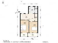 横燕子弄2室1厅1卫61.2㎡户型图