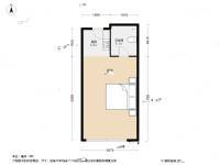 金沙居1室1厅1卫43.6㎡户型图