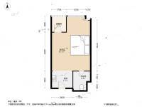 金沙居1室1厅1卫52.5㎡户型图