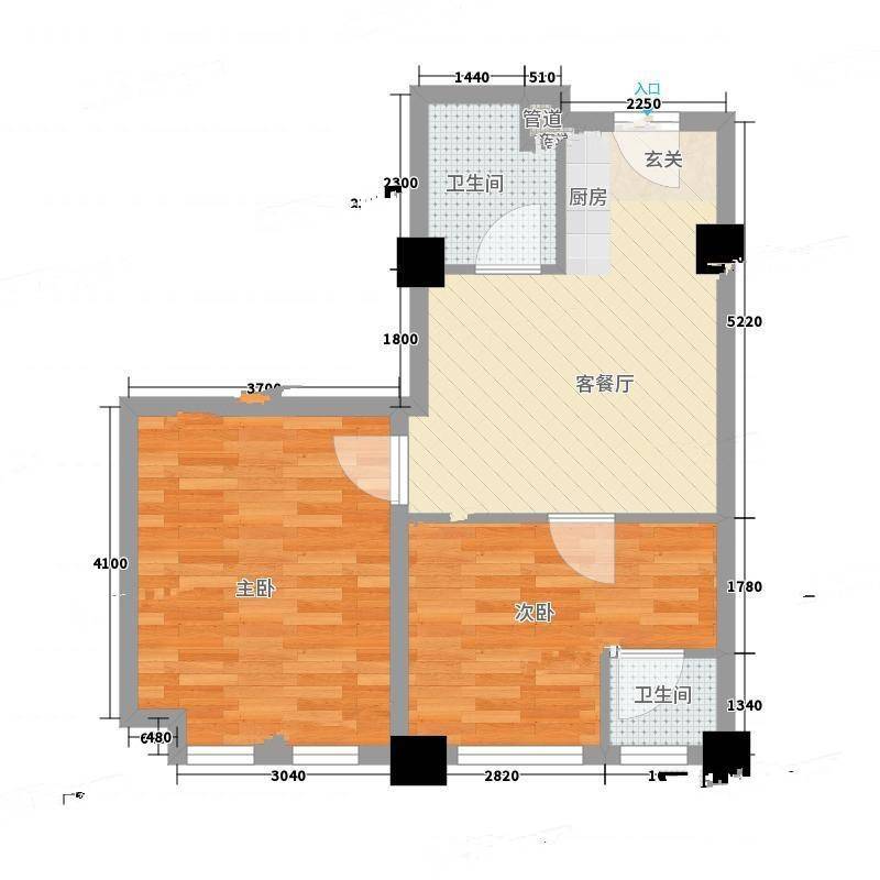 金沙学府2室0厅0卫67㎡户型图